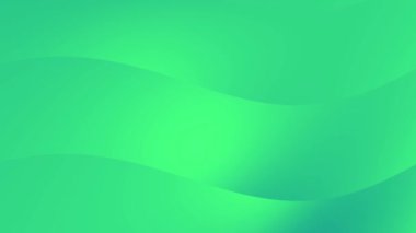 Yeşil Soyut Dalgalı Arkaplan Döngü Canlandırması.