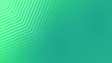 Soyut Arkaplan Döngüsünde Yeşil Geometrik Çizgiler