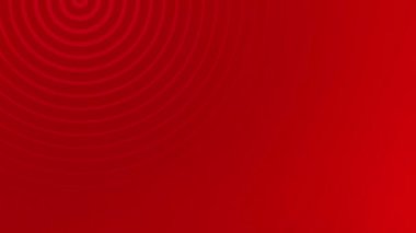 Soyut Arkaplan Döngüsünde Kırmızı Eşmerkezli Çemberler.