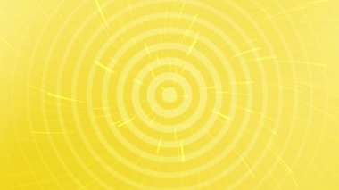 Sarı Dairesel Soyut Arkaplan Döngü Canlandırması.