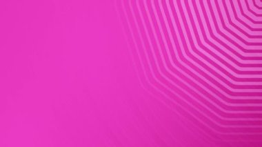 Pembe Geometrik Çizgi Deseni Arkaplan Döngüsü.