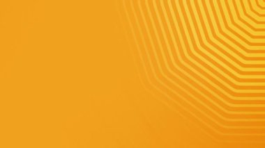 Turuncu Geometrik Çizgi Deseni Arkaplan Döngüsü.