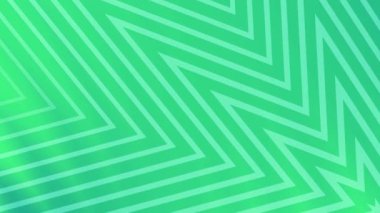 Cesur zigzag geometrik çizgileri olan yeşil arkaplan. Bir minimalist ve modern tasarım, video animasyonları, teknoloji sunumları veya iş temaları için mükemmel.