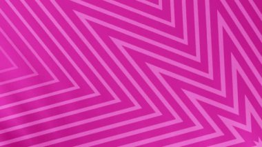 Pembe arka planda kalın zigzag geometrik çizgiler var. Bir minimalist ve modern tasarım, video animasyonları, teknoloji sunumları veya iş temaları için mükemmel.