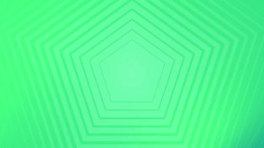 Yeşil eşmerkezli beşgenler efekt gibi bir tünel oluşturarak derinlik ve perspektifin optik illüzyonunu yaratır. Dijital arkaplan ve 3 boyutlu görsel efektler için mükemmel.