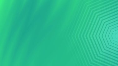 Yeşil eşmerkezli altıgenler merkeze doğru küçülerek derinlik illüzyonuyla benzer bir tünel oluşturuyorlar. Monokromatik tonlar üç boyutlu görsel algıyı güçlendirir.