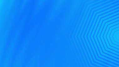 Mavi eşmerkezli altıgenler merkeze doğru küçülerek derinlik illüzyonuyla benzer bir tünel oluşturuyorlar. Monokromatik tonlar üç boyutlu görsel algıyı güçlendirir.