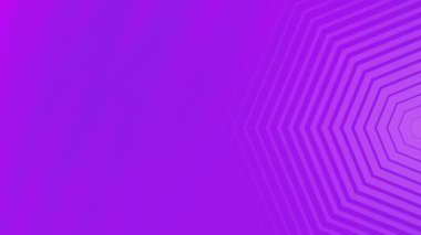 Mor eşmerkezli altıgenler merkeze doğru küçülerek derinlik illüzyonuyla benzer bir tünel oluşturuyor. Monokromatik tonlar üç boyutlu görsel algıyı güçlendirir.