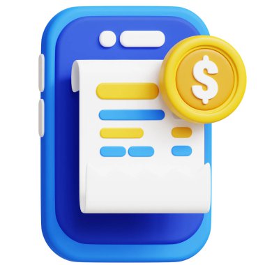 Dijital Aktarım 3d simgesi illüstrasyonu. İş, teknoloji, şirket, web siteleri, uygulamalar, eğitim, pazarlama ve promosyon için harika. Çevrimiçi Ödemeler 3d grafikleri.