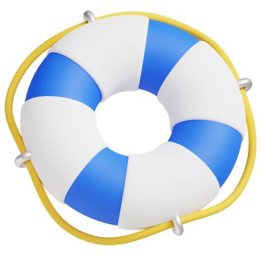 Life Saver 3d simgesi: İş, teknoloji, web siteleri, uygulamalar, eğitim ve pazarlama için ideal. Modern 3D tasarım grafikleri