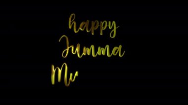 Mutlu Jumma Mübarek Altın El Yazısı Metin Animasyonu. Sunumlara, Videolara ve el yapımı, hassas animasyonlarla sosyal medyaya lüks ekleyin. Yeşil Ekran Arkaplanı.