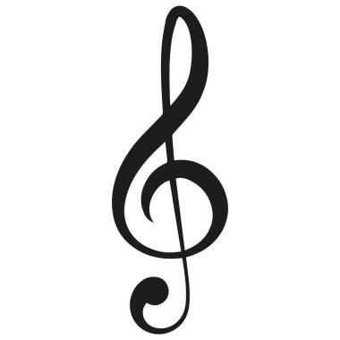 müzik notası simgesi vektör illüstrasyon grafik tasarımı