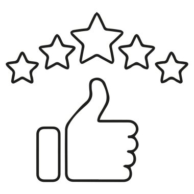 başparmak yukarı simgesi, vektör illüstrasyonu