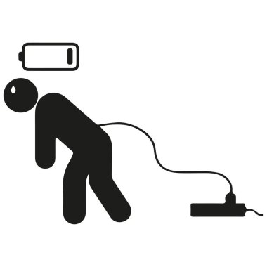 Elektrik süpürgesi ikonu. Web için temizlik ekipmanı vektör simgelerinin basit çizimi