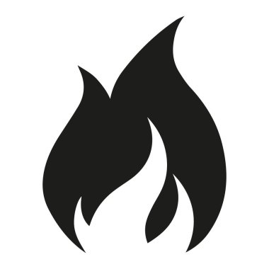 Ateş ikonu. vektör illüstrasyonu