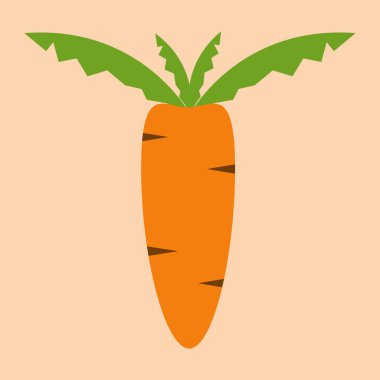 Carrot icon and fill icon vector illustration design