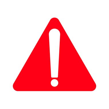 red exclamation mark, red warning sign, exclamation mark sign