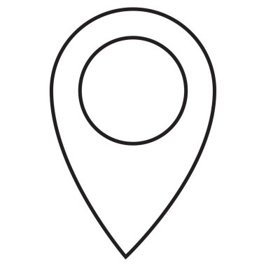 Konumun basit biçimlerinin vektör simgesi