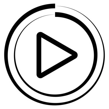 Oynatma düğmesi vektör çizimi