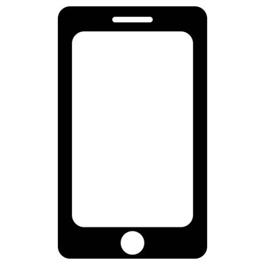 smartphone icon, vector illustration. Flat design.