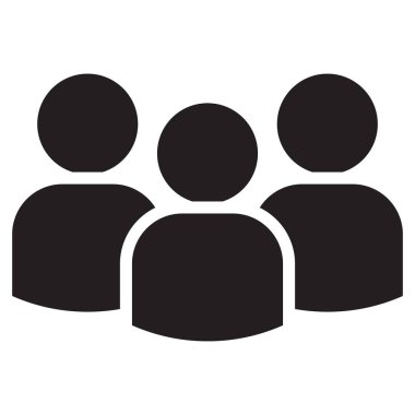 People vector icon flat style design.