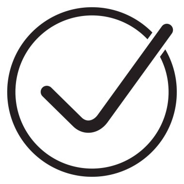 İşaret simgesi vektör tasarımını kontrol et