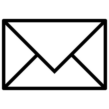 E-posta zarf simgesi vektör çizim