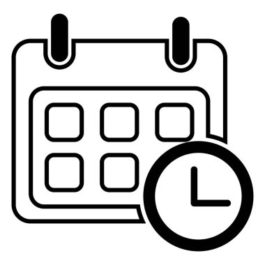 calendar Vector icon, Flat design.