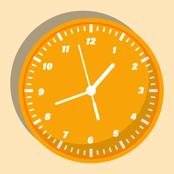 Uhr Symbol Trendigen Flachen Stil Isoliert Auf Dem Hintergrund Clock — Stockvektor