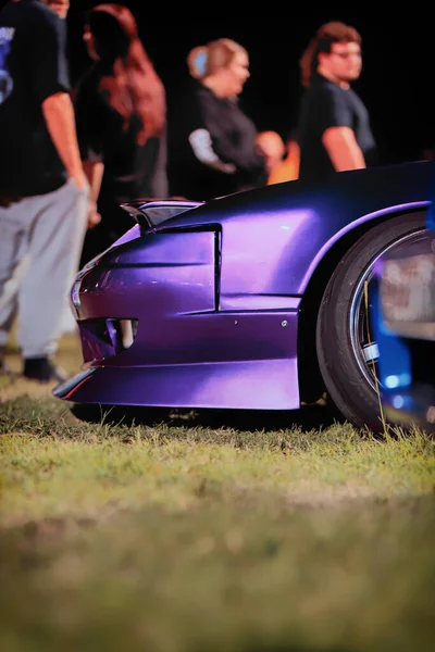 Custom Purple Jdm Unique Eye Catching Car Combines Style Performance — Stock Photo, Image