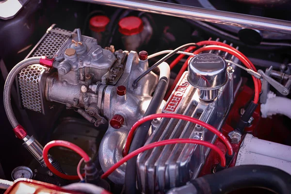 Bir Cosworth Motor Hangarının Içi Araba Meraklıları Tamirciler Için Gerekli — Stok fotoğraf