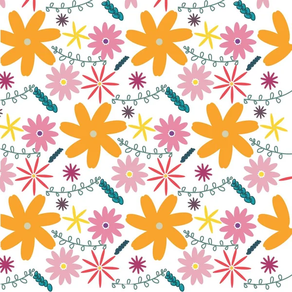 Flowers Pattern Flowers Background — Stock Photo, Image