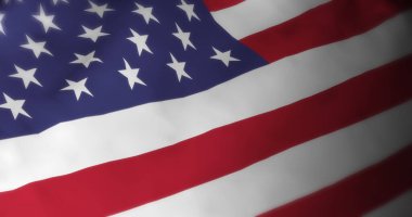 Amerika Birleşik Devletleri Bayrak Gerçekçi Animasyon 4k video