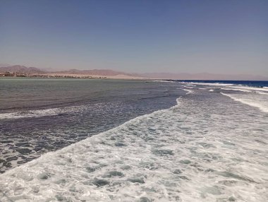 El-Şeyh! Kızıl Deniz ve Sahil manzaralı.