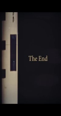 The End - modern eski film stili, bitiş metni (124; 4k) dikey video biçimi