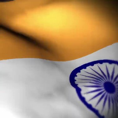 Hindistan Üç Renkli Bayrak Canlandırma Meydanı Görünüm Oranı