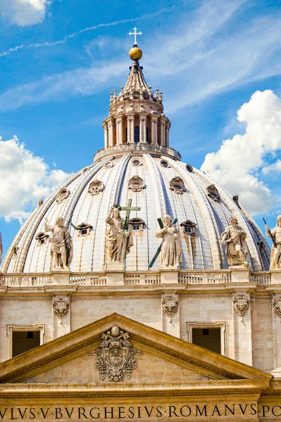 Basilica San Pietro Cupola Della Cattedrale Con Bel Cielo Sullo — Foto Stock