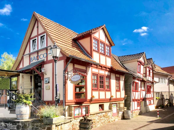 Γερμανική Πόλη Των Αγορών Του Rotenburg — Φωτογραφία Αρχείου