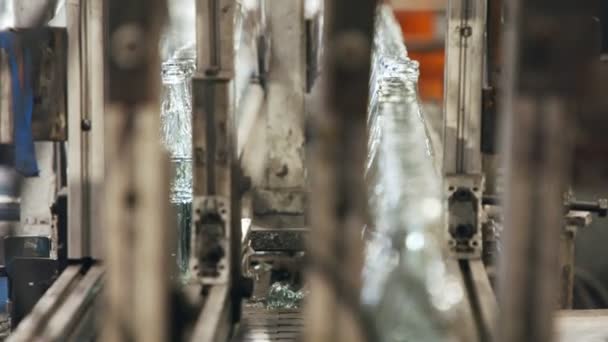 Виробництво Скляних Пляшок Гарячі Скляні Пляшки Виробництві — стокове відео