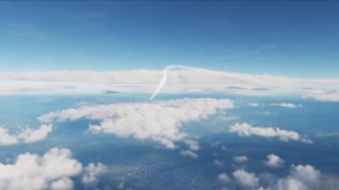 F-18 fighter jet flying fast armed with missiles. Computer animation