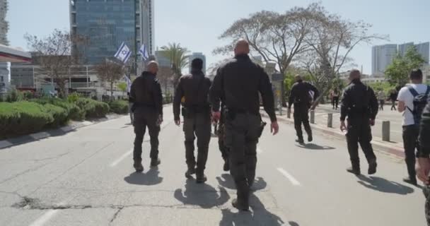 Tel Aviv Israel Березня 2023 Люди Протестують Проти Урядової Судової — стокове відео