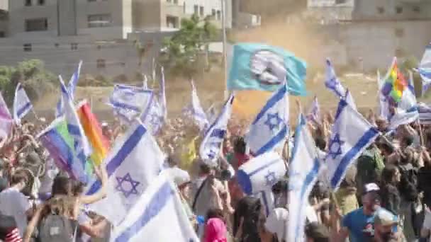 Τελ Αβίβ Israel Μαρτίου 2023 Διαδηλωτές Συγκρούονται Αστυνομικές Δυνάμεις Κατά — Αρχείο Βίντεο