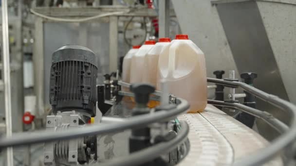 Large Gallons Vinegar Production Facility — Stock Video