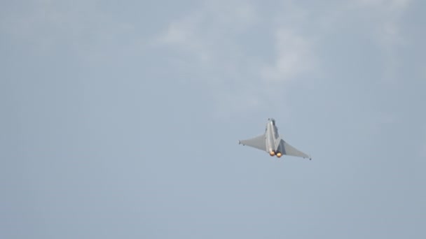 Jet Combattimento Veloce Durante Manovre Combattimento Alta Velocità — Video Stock