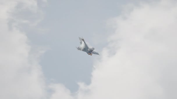 Dassault Rafale Формує Високошвидкісні Маневри Демонструють Свої Здібності — стокове відео