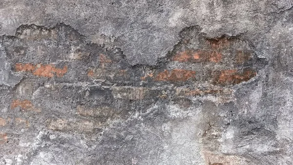 Изношенные Стены Открывают Проблески Обнаженных Выветриваемых Кирпичей Вызывая Ауру Вечного — стоковое фото
