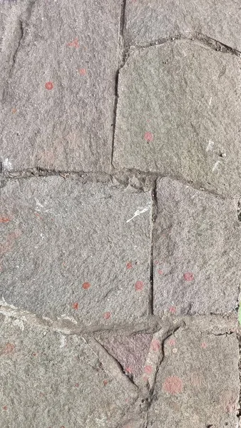 Die Oberfläche Der Steinmauer Garten — Stockfoto