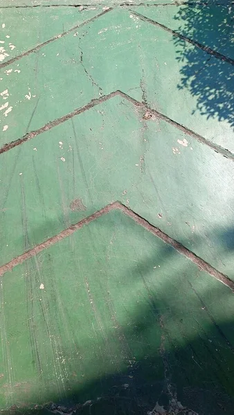 Der Grüne Betonboden Bildet Wegweiser Gartenweg — Stockfoto