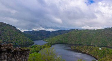 Loire 'da güzel bir manzara. Kuzey Fransa