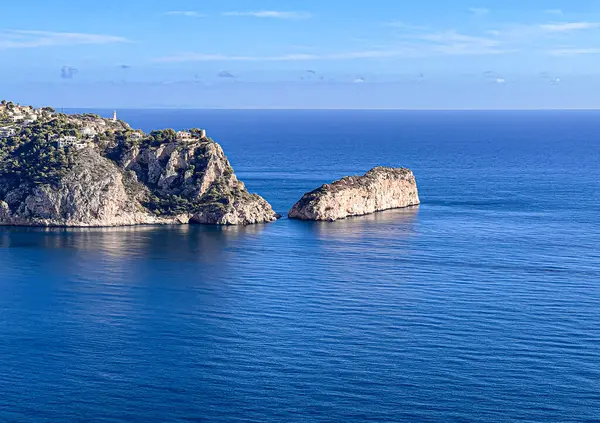 Beautiful View Mediterranean Sea Top Mountain Stock Image